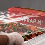 Karat® FW-WNG2420 Foodservice Film Wrap, 24 inch x 2000 Feet, Serrated Cutter, BPA Free, 1 each