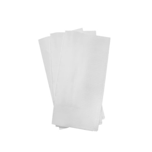 Karat® KN-D1717-3W 17 inch x 17 inch 3-Ply Dinner Napkin, 1/8 Fold, White, 2000 each