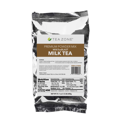 Tea Zone P1040 Milk Tea Powder, 1.32 lb, 12 each