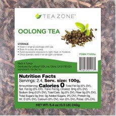 Tea Zone T1033 Oolong Tea Leaves, 8.46oz Bag, 25 each