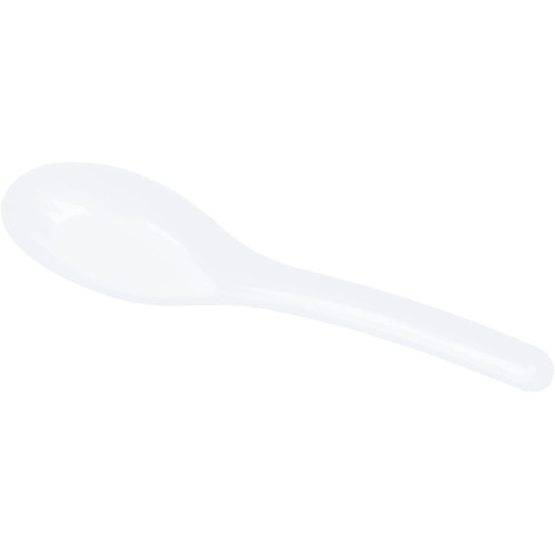 Karat U2015W Med-Heavy Weight White PP Plastic Asian Soup Spoons, 1000 pcs / cs , 1 each