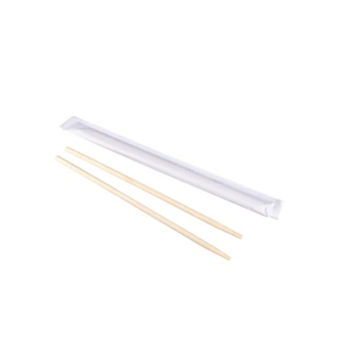 Karat® U9050 9 inch Bamboo Chopstick, White Paper Wrapped, 1000 each
