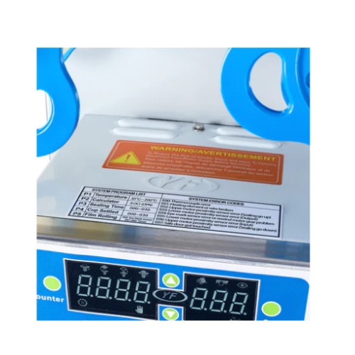 Karat Y8019UL Cup Sealing Machine used for 95mm PP Cups, 95 mm Cutter Rim, 110v, 3amp,  UL EPH Classified, 1 each