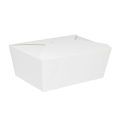 Karat® FP-FTG110W 110oz White Fold-Togo Paper Box #4, 160 / cs, 1 each