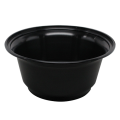 Karat® FP-IMB48B 48oz Black PP Plastic Injection Molding Bowl, Microwavable, 300/cs, 1 each