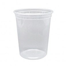 Deli Containers With Lids, PP Plastic Injection Molded, Microwaveable, 32 oz, 117 mm, 240 ct / cs
