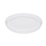 Karat® FP-PL200-PET PET Plastic Flat Lid for 1/1.5/2oz Portion Cups, 60mm, 2500/cs, 1 each