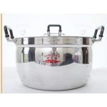 Chue Chin Hua CCH38 25qt Aluminum Cooking Pot with Lid, 15 Diameter x 8 Height inch, 1 each