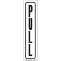 PULL Decal Signs, 1 x 7 inch, 1 each