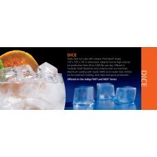 Manitowoc UDE-0065A 19-11/16(w) inch, (57)lb(s)/24hr Self-Contained Ice Machines - (31)lb(s) Storage Bin Capacity, Full Dice, Air-Cooled, 1/4hp, 15amps, 115-120v/60/1-ph, NSF Listed