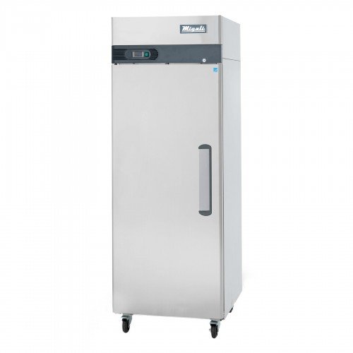 Migali C-1R-LHH-HC 28.7(w) inch (1)Solid Left Hand Swing Door(s) Top Mount Reach-In Upright Refrigerator, 23Cu.ft, (3)Shelve(s), 1/7hp, 115v/60/1-ph, Casters, ETL Listed, Energy Star