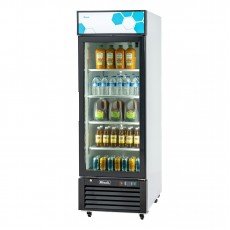 Migali C-23RM-HC 27(w) inch (1)Glass Swing Door(s) Bottom Mount Merchandiser Refrigerator, 23Cu.ft, (4)Shelve(s), Casters, 3/8hp, 115v/60/1-ph, ETL Listed