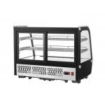 Migali C-56CTC-35 Competitor Series® 34.6(w) inch Refrigerated Curved Glass Display Case, Countertop, (2)Glass Sliding Door(s), (2)Shelve(s), 5.7Cu.ft, 1/3hp, 110v/60/1-ph, ETL Listed