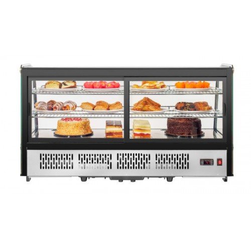 Migali C-70CTS-48 Competitor Series® 48(w) inch Refrigerated Display Case, Countertop, (2)Glass Sliding Door(s), (2)Shelve(s), 7.1Cu.ft, 1/3hp, 110v/60/1-ph, ETL Listed