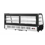 Migali C-88CTC-60 Competitor Series® 60(w) inch Refrigerated Curved Glass Display Case, Countertop, (2)Glass Sliding Door(s), (2)Shelve(s), 8.8Cu.ft, 5/9hp, 110v/60/1-ph, ETL Listed
