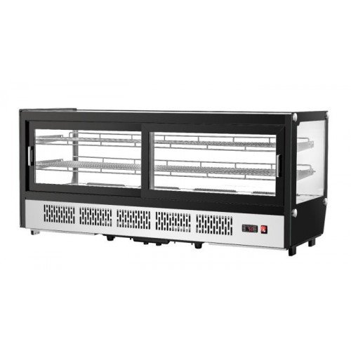 Migali C-88CTS-60 Competitor Series® 60(w) inch Refrigerated Display Case, Countertop, (2)Glass Sliding Door(s), (2)Shelve(s), 8.8Cu.ft, 5/9hp, 110v/60/1-ph, ETL Listed
