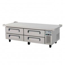 Migali C-CB72-76-HC Competitor Series® 76(w) inch (4)Drawer(s) Refrigerated Chef Base, 15Cu.ft, Casters, 1/7hp, 115v/60/1-ph, ETL Listed
