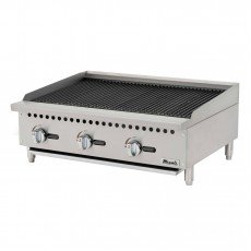 Migali C-CR36 Competitor Series® 36(w) inch Char-Rock Broilers, (3)Burner(s), Countertop, Natural Gas, 105k Total BTU/Hr, ETL Listed