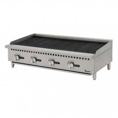 Migali C-CR48 Competitor Series® 48(w) inch Char-Rock Broilers, (4)Burner(s), Countertop, Natural Gas, 140k Total BTU/Hr, ETL Listed