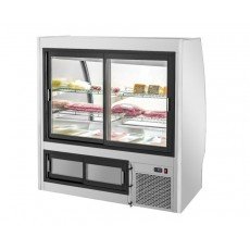 Migali C-DC-4 Competitor Series® 48.1(w) inch Refrigerated Deli Curved Glass Display Case, (2)Glass Sliding Door(s), (2)Shelve(s), 22.5Cu.ft, 2/3hp, 110v/60/1-ph, ETL Listed