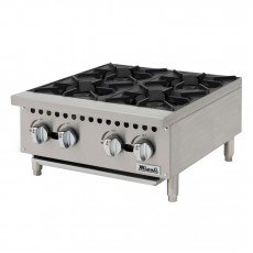Migali C-HP-4B-24 Hot Plates, 24(w) inch, (4)Open Burner(s), Countertop, Natural Gas, 128k Total BTU/Hr, ETL Listed