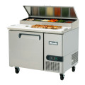 Migali C-PP44-HC 44(w) inch (1)Solid Door(s) Pizza Prep Table, 14Cu.Ft, (1)Shelve(s), Casters, 1/7hp, 115v/60/1-ph, ETL Listed