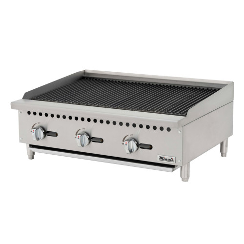 Migali C-RB36 Radiant Broilers, (3)Burner(s), 36(w) inch, Countertop, Natural Gas, 105k Total BTU/Hr, ETL Listed
