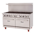 Migali C-RO10B-LP Restaurant Ranges, 60(w) inch, (10)Open Burner(s), (2)Standard Oven(s), Liquid Propane, 374k Total BTU/hr, ETL Listed
