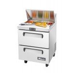 Migali C-SP27-8-D-HC Competitor Series® 27.5(w) inch (1)Solid Drawer(s) Standard Top Sandwich Prep Table, 6.5Cu.ft, (2)Shelve(s), Casters, 1/7hp, 115v/60/1-ph, ETL Listed