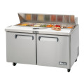 Migali C-SP60-16-HC Competitor Series® 60-1/4(w) inch (2)Solid Door(s) Standard Top Sandwich Prep Table, 20Cu.ft, (4)Shelve(s), Casters, 1/5hp, 115v/60/1-ph, ETL Listed