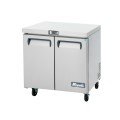 Migali C-U36F-HC Competitor Series® 36.3(w) inch (2)Solid Swing Door(s) Under-Counter/Work Top Freezer, 8.7Cu.Ft, (4)Shelve(s), Casters, 1/4hp, 115v/60/1-ph, ETL Listed