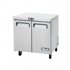 Migali C-U36R-HC Competitor Series® 36.3(w) inch (2)Solid Swing Door(s) Under-Counter/Work Top Refrigerator, 8.7Cu.ft, (2)Shelve(s), Casters, 1/7hp, 115v/60/1-ph, ETL Listed, Energy Star