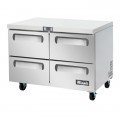 Migali C-U48R-D-HC 48.25(w) inch (4)Solid Drawer(s) Under-Counter/Work Top Refrigerator, 12Cu.Ft, (4)Shelve(s), Casters, 1/7hp, 115v/60/1-ph, ETL Listed