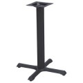 TB2222 Black Cast Iron Cross Table Base, 22 x 22 x 28 inch, 1 each
