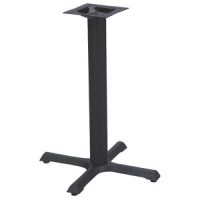 TB2222 Black Cast Iron Cross Table Base, 22 x 22 x 28 inch, 1 each