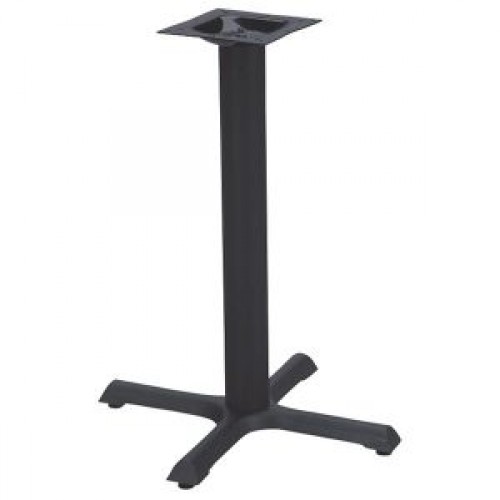 TB2222 Black Cast Iron Cross Table Base, 22 x 22 x 28 inch, 1 each