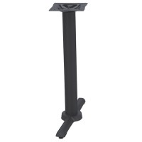 TB0522 Commercial Restaurant Black Cast Iron End-Table Base, 22 x 5 x 28 inch, 1 each
