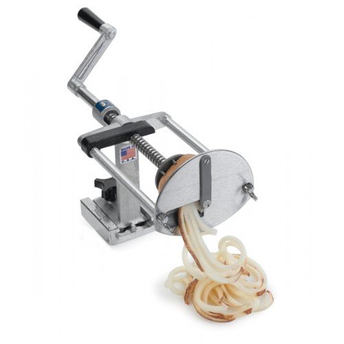 Nemco 55050AN Spiral Fry Potato Cutter, Manual, Flat Surface Mount, Cast Aluminum, Stainless Steel Blade, NSF Listed