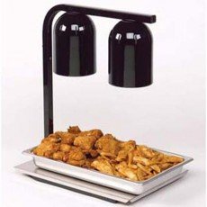 Nemco 6000A-2B Heat Lamps, (2)Infrared Bulb(s), Portable Countertop Free Standing, Black Finish, 500w, 120v/60/1-ph, NSF Listed