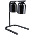 Nemco 6000A-2B Heat Lamps, (2)Infrared Bulb(s), Portable Countertop Free Standing, Black Finish, 500w, 120v/60/1-ph, NSF Listed