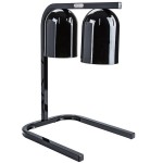 Nemco 6000A-2B Heat Lamps, (2)Infrared Bulb(s), Portable Countertop Free Standing, Black Finish, 500w, 120v/60/1-ph, NSF Listed