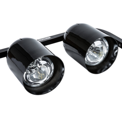 Nemco 6000A-2B Heat Lamps, (2)Infrared Bulb(s), Portable Countertop Free Standing, Black Finish, 500w, 120v/60/1-ph, NSF Listed