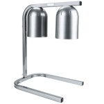 Nemco 6000A-2 Heat Lamps, (2)Infrared Clear Bulb(s), Portable Countertop Free Standing, Gray Finish, 500w, 120v/60/1-ph, NSF Listed