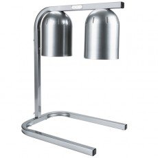 Nemco 6000A-2 Heat Lamps, (2)Infrared Clear Bulb(s), Portable Countertop Free Standing, Gray Finish, 500w, 120v/60/1-ph, NSF Listed