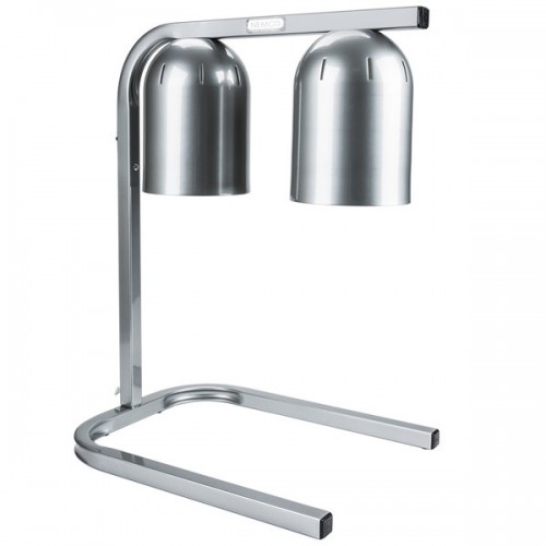 Nemco 6000A-2 Heat Lamps, (2)Infrared Clear Bulb(s), Portable Countertop Free Standing, Gray Finish, 500w, 120v/60/1-ph, NSF Listed