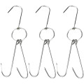 11 inch Stainless Steel Double Duck Hooks, 3 each