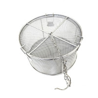 Stainless Steel Tea Ball Strainer & Soup Seasonings Separation Basket Spice Filter, Fine Mesh, 8 Diameter x 4 Height inch, 1 each