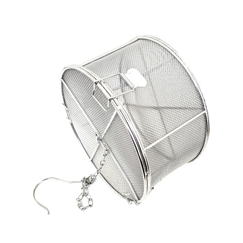 Stainless Steel Tea Ball Strainer & Soup Seasonings Separation Basket Spice Filter, Fine Mesh, 8 Diameter x 4 Height inch, 1 each