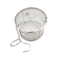 Stainless Steel Tea Ball Strainer & Soup Seasonings Seperation Basket Spice Filter, Fine Mesh, 6.5 Diameter x 4 Height inch, 1 each