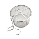 Stainless Steel Tea Ball Strainer & Soup Seasonings Seperation Basket Spice Filter, Fine Mesh, 6.5 Diameter x 4 Height inch, 1 each